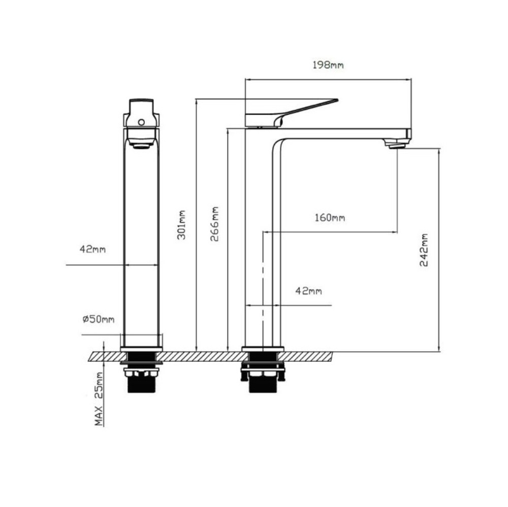 Смеситель для раковины Vincea Arco Хром глянцевый — изображение 3