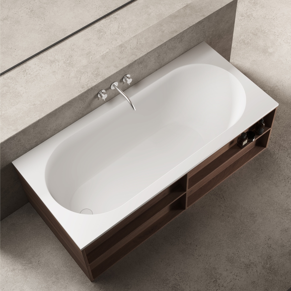 Ванна из искусственного камня Vincea Solid Surface 180х80 Белый матовый — изображение 4