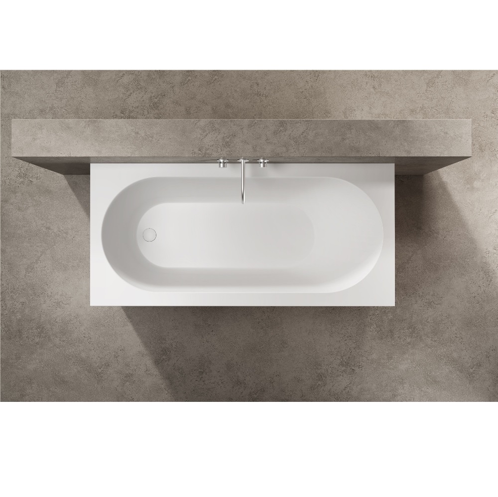 Ванна из искусственного камня Vincea Solid Surface 180х80 Белый матовый — изображение 3