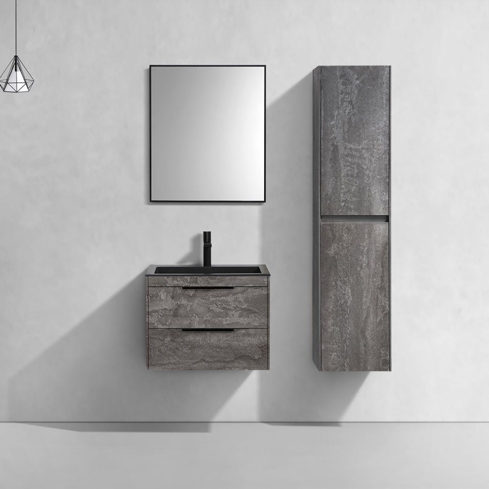 Тумба подвесная Vincea Chiara 2D 60 Камень серый — изображение 2