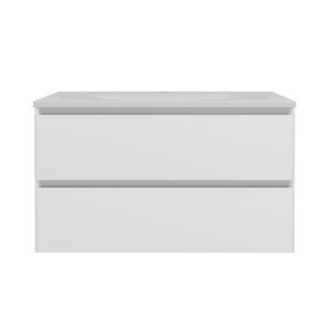 Тумба подвесная Vincea Luka Soft-Touch 80 Белый матовый