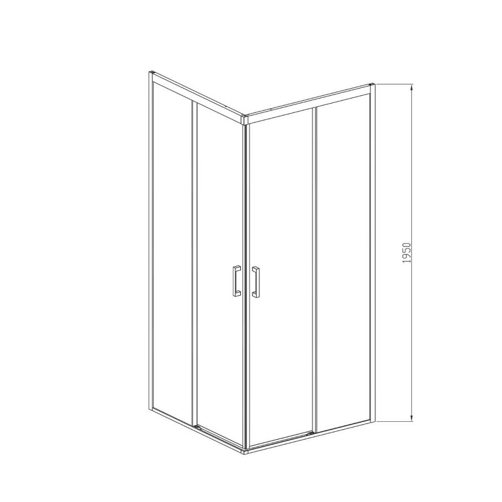 Душевой уголок Vincea Soft Вороненая сталь / Прозрачное — изображение 3