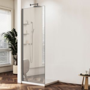 Душевая перегородка Vincea Walk-In Вороненая сталь / Зеркальное
