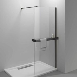 Душевая перегородка Vincea Walk-In Черный / Прозрачное